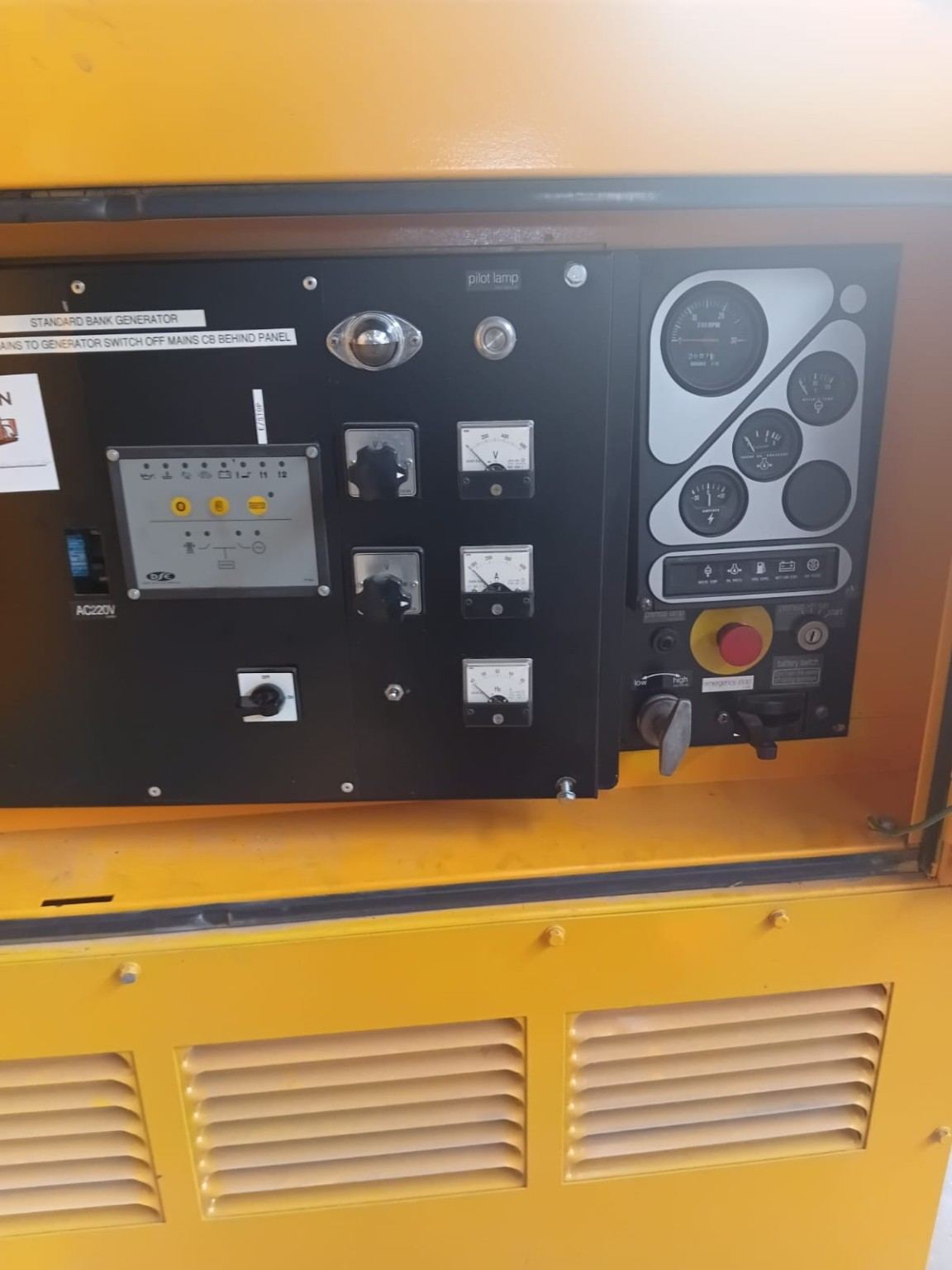Diesel generator during service in Kyasands Industrial Area, Randburg